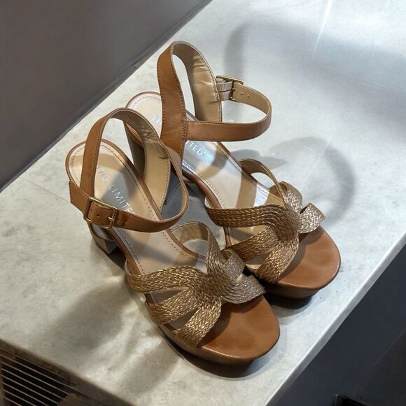 THE LIMITED Franny Size 8.5 Woven Design Heeled Sandal - Picture 3 of 15